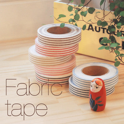 Fabric Adhesive Tape - Stripe - Navy 06
