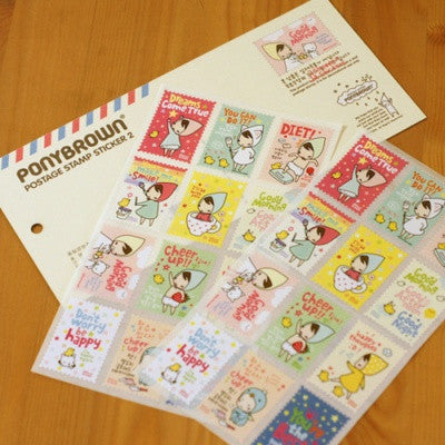 Stamp Sticker Set - Pony Brown - Ver.2