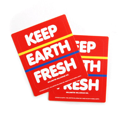Sticker MMMG 03 - Keep Earth Fresh