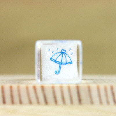 Glass Stamp - 171 - Rain