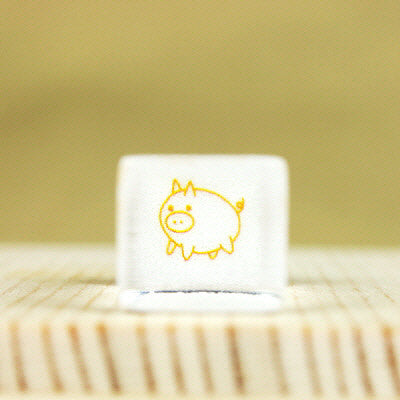 Glass Stamp - 177 - Pig