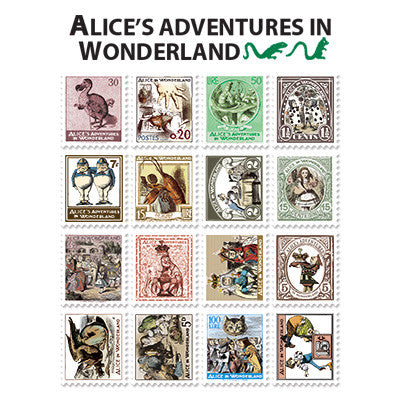 Stamp Sticker Set V.4 - Alice In Wonderland  - A Type 01 - AL4368